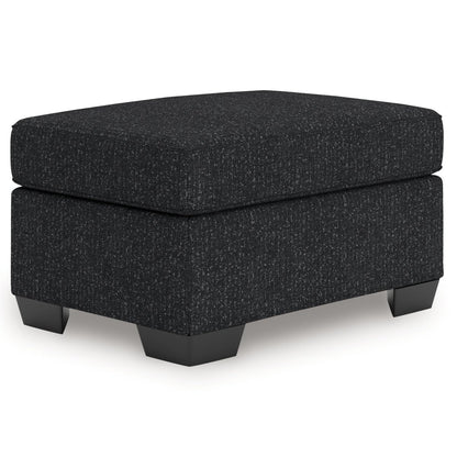 Jasmine Peaks - Ottoman - Coal Upholstered Ottomans by Benchcraft® - Walls Furniture & Mattress
