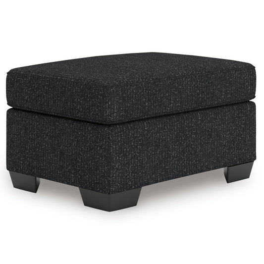 Jasmine Peaks - Ottoman - Coal Upholstered Ottomans by Benchcraft® - Walls Furniture & Mattress