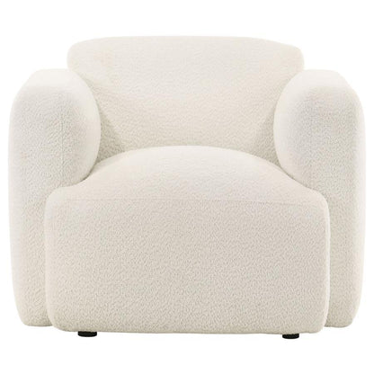 Dorset - Fabric Upholstered Round Track Arm Accent Chair Arm Chairs by Coaster Fine Furniture - Walls Furniture & Mattress