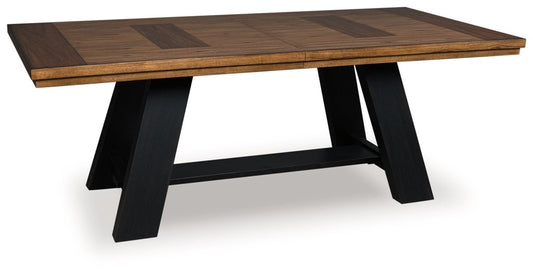 Greddinton - Brown / Black - Dining Extension Table Dining Tables with Extensions by Signature Design by Ashley® - Walls Furniture & Mattress
