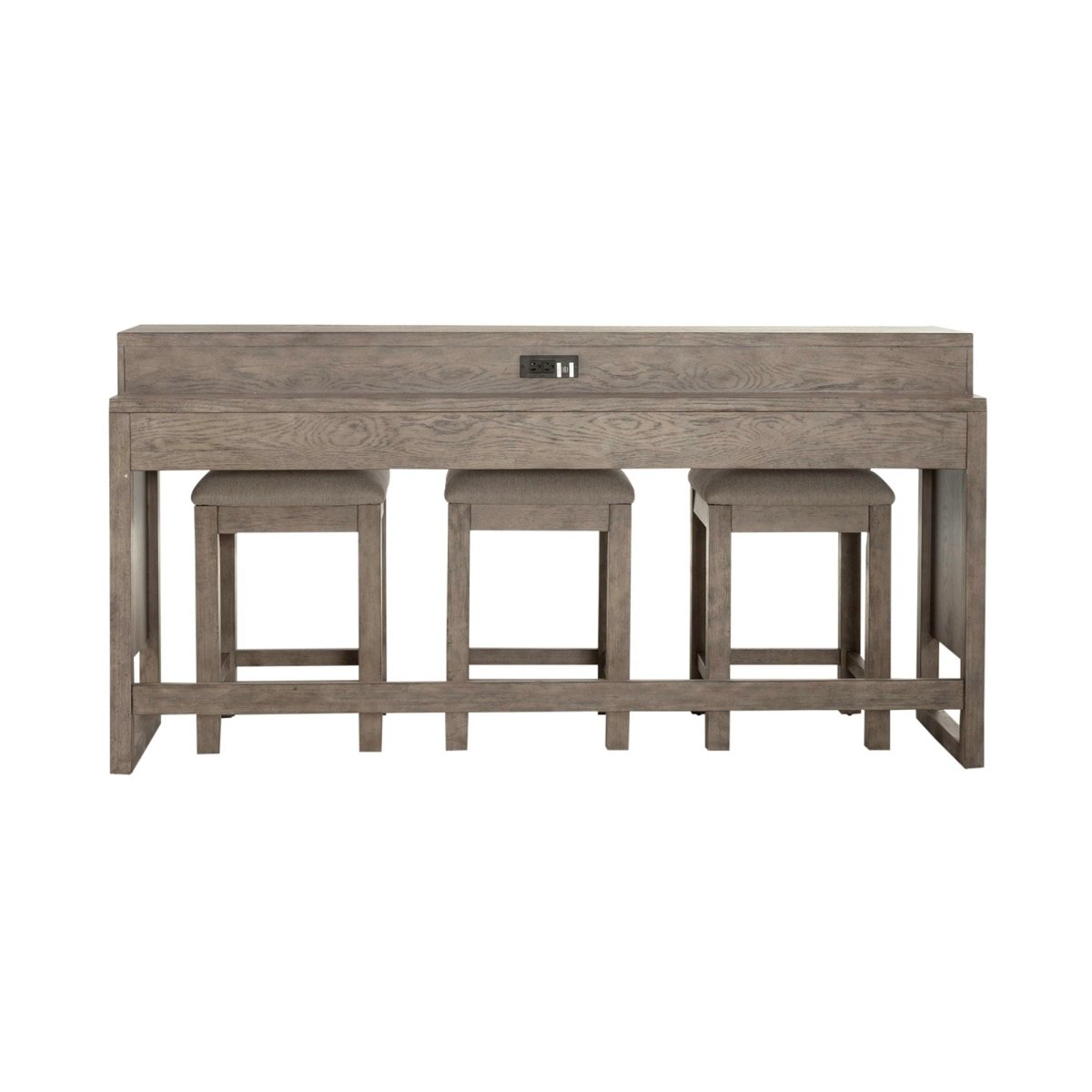 Bartlett Field - 4 Piece Living Room Set (Console Bar Table & 3 Console Stools) - Gray 4 Piece Living Room Sets by Liberty Furniture - Walls Furniture & Mattress