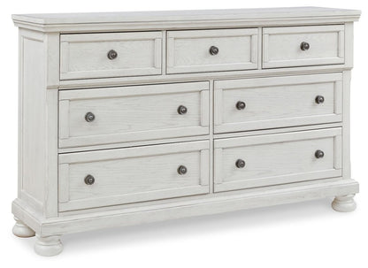 Robbinsdale - Dresser, Mirror - Antique White Dresser & Mirror by Signature Design by Ashley® - Walls Furniture & Mattress