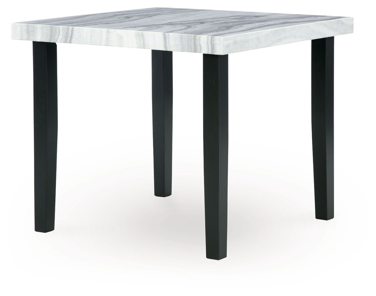 Mervannie - Square Dining Room Counter Table - Gray / Black Counter Tables by Signature Design by Ashley® - Walls Furniture & Mattress