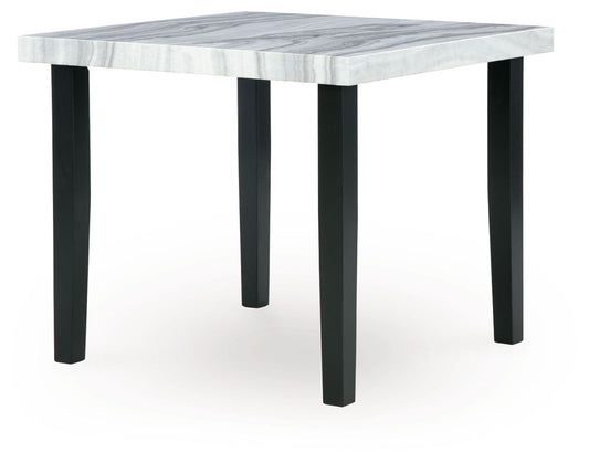 Mervannie - Square Dining Room Counter Table - Gray / Black Counter Tables by Signature Design by Ashley® - Walls Furniture & Mattress