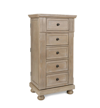 Allegra - Swivel Chest - Pewter Accent Chests by New Classic - Walls Furniture & Mattress