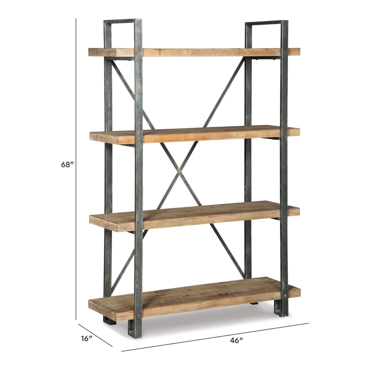 Forestmin - Bookcase - Brown / Black Standard Bookcases by Signature Design by Ashley® - Walls Furniture & Mattress