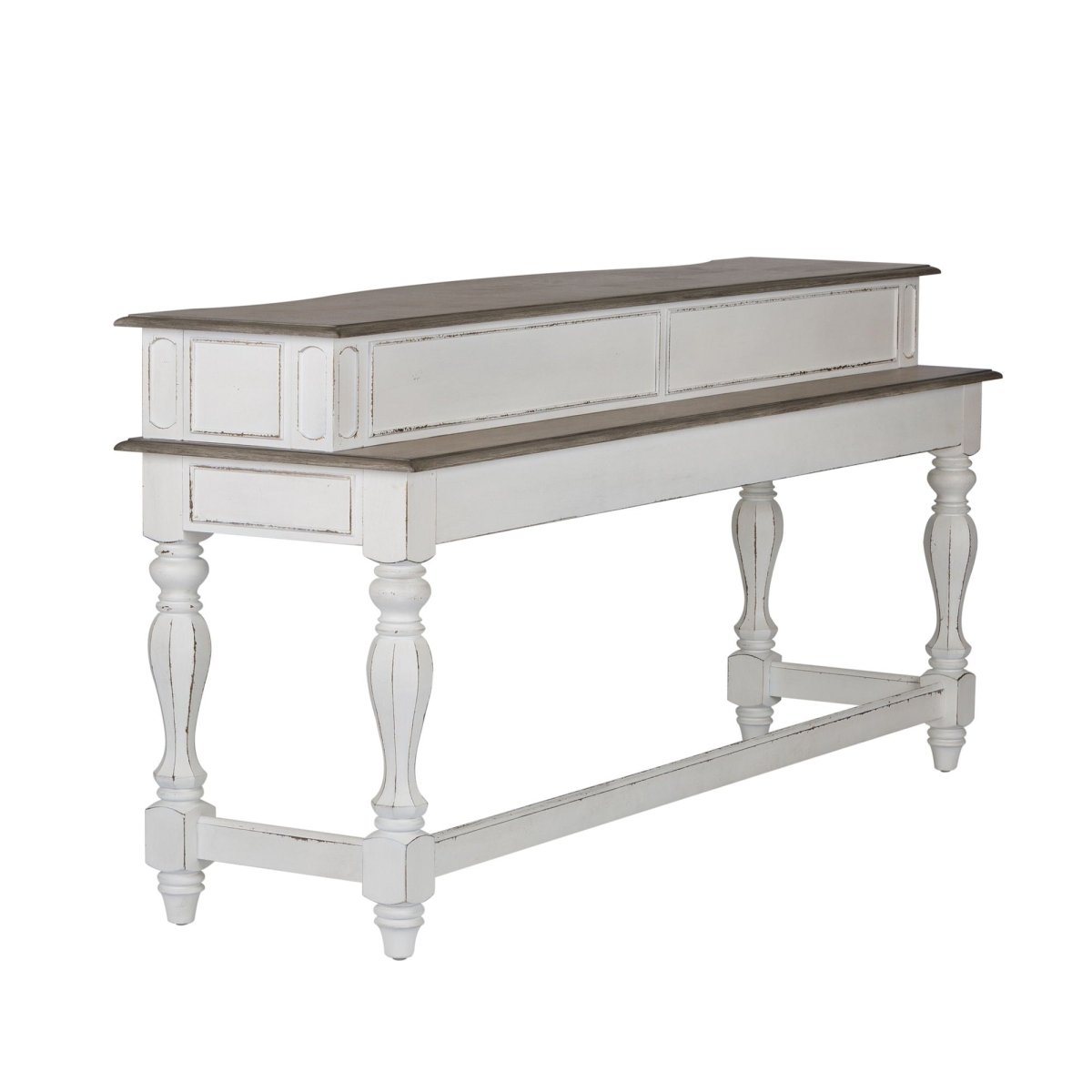 Magnolia Manor - Console Bar Table - White Console Tables by Liberty Furniture - Walls Furniture & Mattress