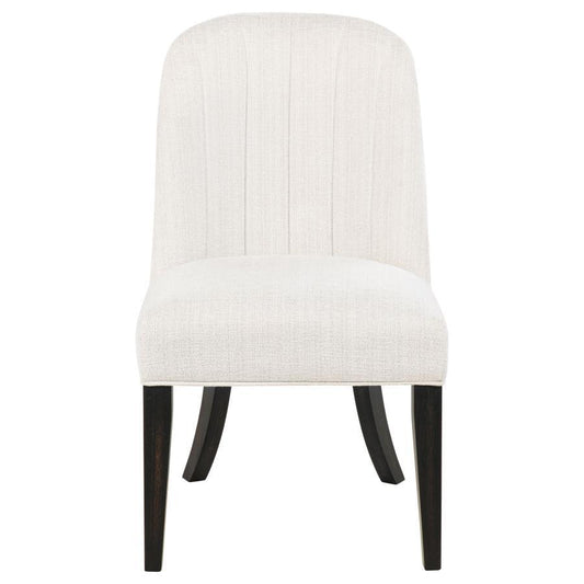 Leandro - Upholstered Dining Side Chair (Set of 2) - Cream Chair Sets by Coaster Fine Furniture - Walls Furniture & Mattress