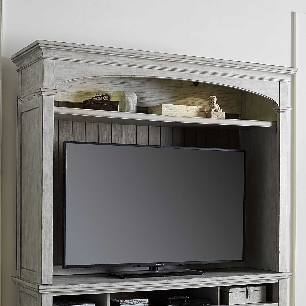 Heartland - Entertainment Hutch - White Hutches by Liberty Furniture - Walls Furniture & Mattress