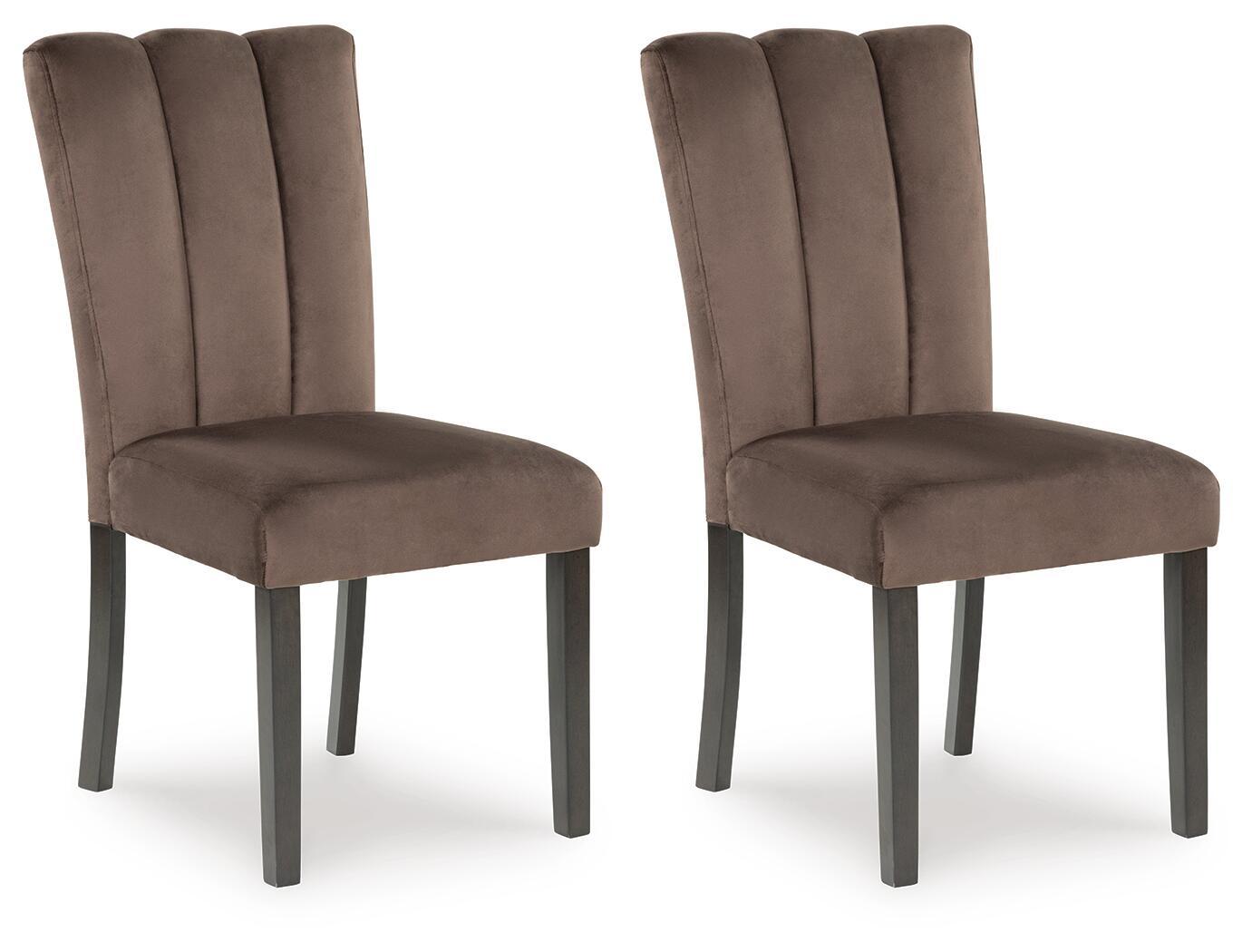 Jeshina - Dining Upholstered Side Chair (Set of 2) - Mocha Chair Sets by Signature Design by Ashley® - Walls Furniture & Mattress
