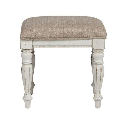Magnolia Manor - Vanity Stool - White Vanity Stools by Liberty Furniture - Walls Furniture & Mattress