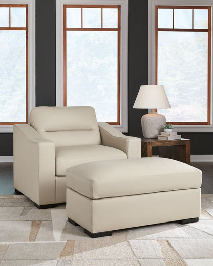 Treasure Trove - 2 Pc. - Chair And A Half, Ottoman - Almond Stationary Chair & Ottoman by Signature Design by Ashley® - Walls Furniture & Mattress