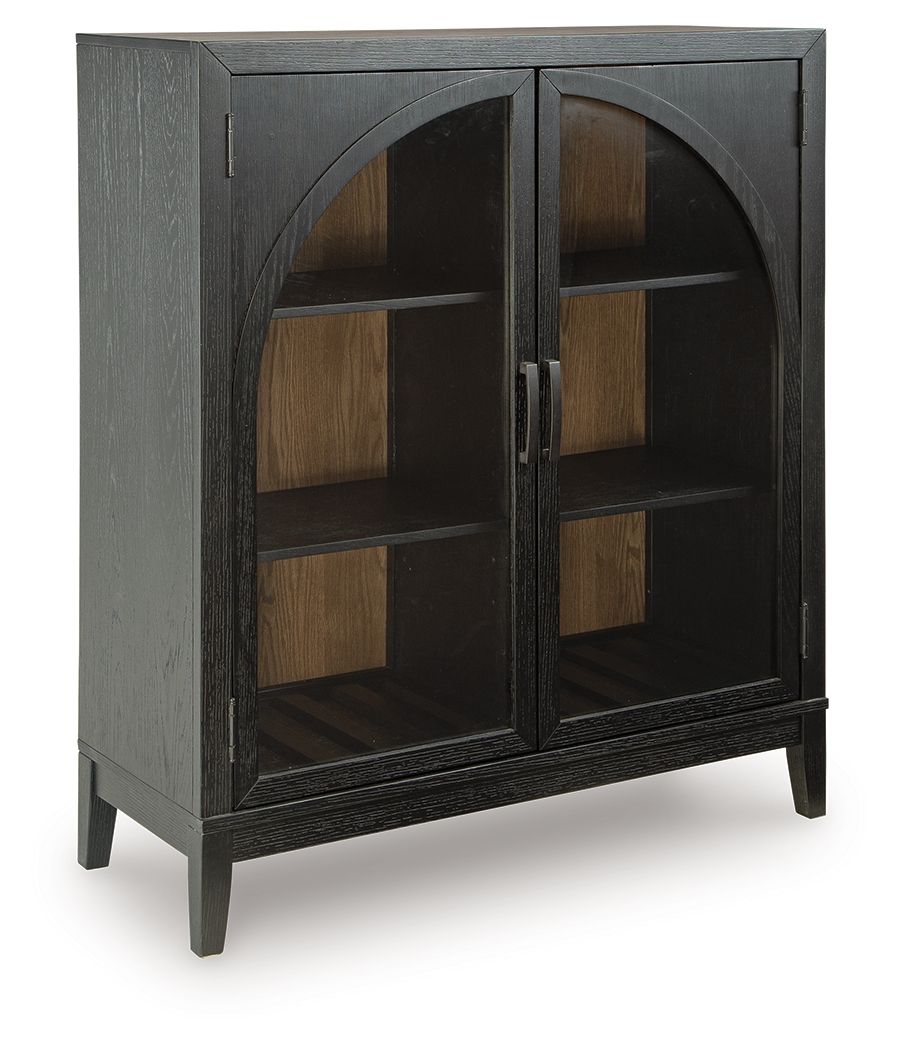 Armenleigh - Black / Brown - Bar Cabinet Wine Cabinets by Signature Design by Ashley® - Walls Furniture & Mattress