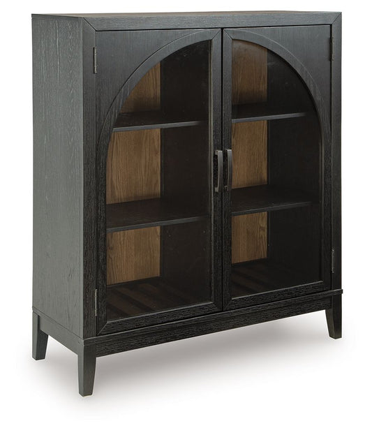 Armenleigh - Black / Brown - Bar Cabinet Wine Cabinets by Signature Design by Ashley® - Walls Furniture & Mattress