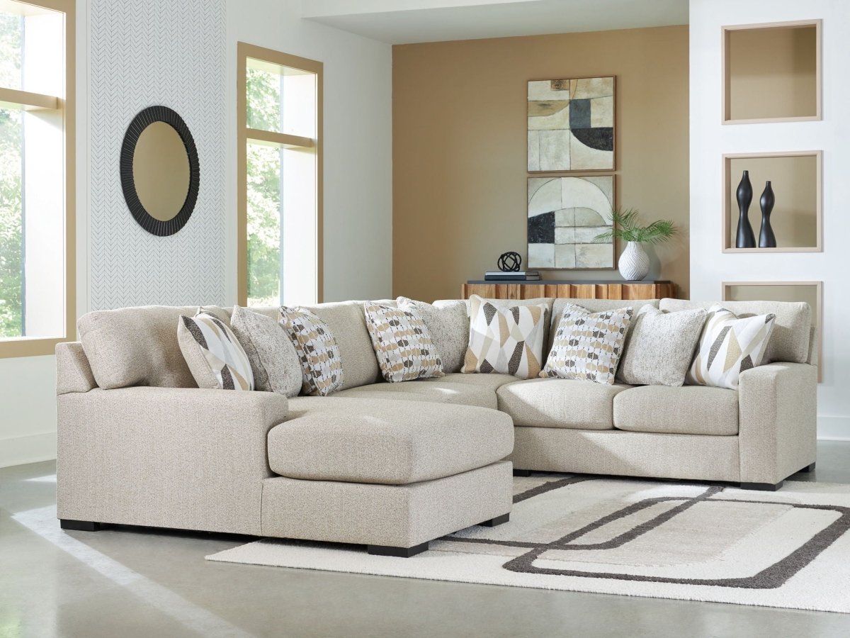 LaureLGrove - Sectional Stationary Sectionals by Benchcraft® - Walls Furniture & Mattress