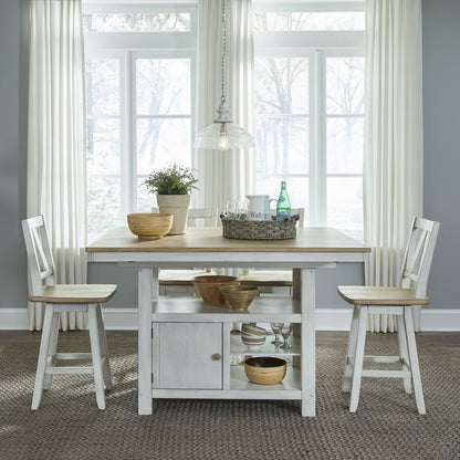Lindsey Farm - Gathering Table Set 5 Piece Dining Room Sets by Liberty Furniture - Walls Furniture & Mattress