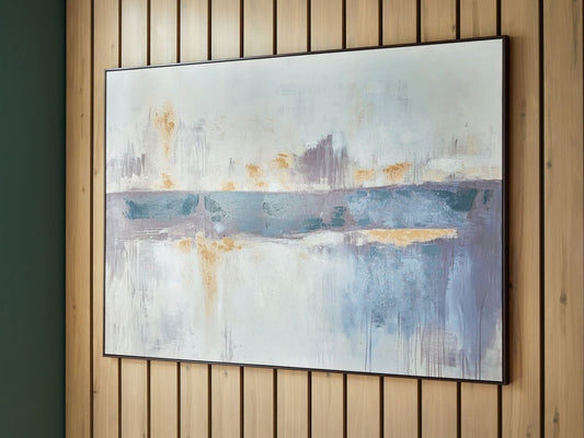 Gatesford - Wall Art - Blue / White / Tan Canvas Art by Signature Design by Ashley® - Walls Furniture & Mattress