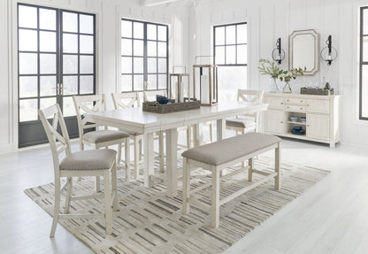 Robbinsdale - Rectangular Counter Height Dining Extension Table Set 7 Piece Dining Room Sets by Signature Design by Ashley® - Walls Furniture & Mattress