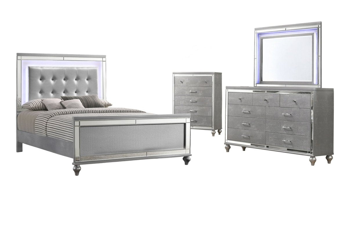 Valentino - Bedroom Set 4 Piece Bedroom Sets by New Classic - Walls Furniture & Mattress