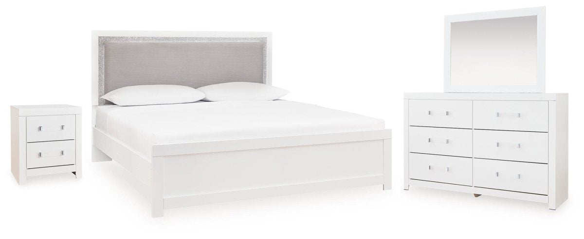 Maeling - Upholstered Panel Bedroom Set 4 Piece Bedroom Sets by Signature Design by Ashley® - Walls Furniture & Mattress