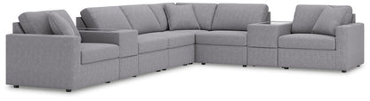 Modmax - Sectional - Granite Stationary Sectionals by Signature Design by Ashley® - Walls Furniture & Mattress