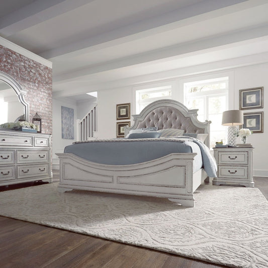 Magnolia Manor - Upholstered Bedroom Set 3 Piece Bedroom Sets by Liberty Furniture - Walls Furniture & Mattress