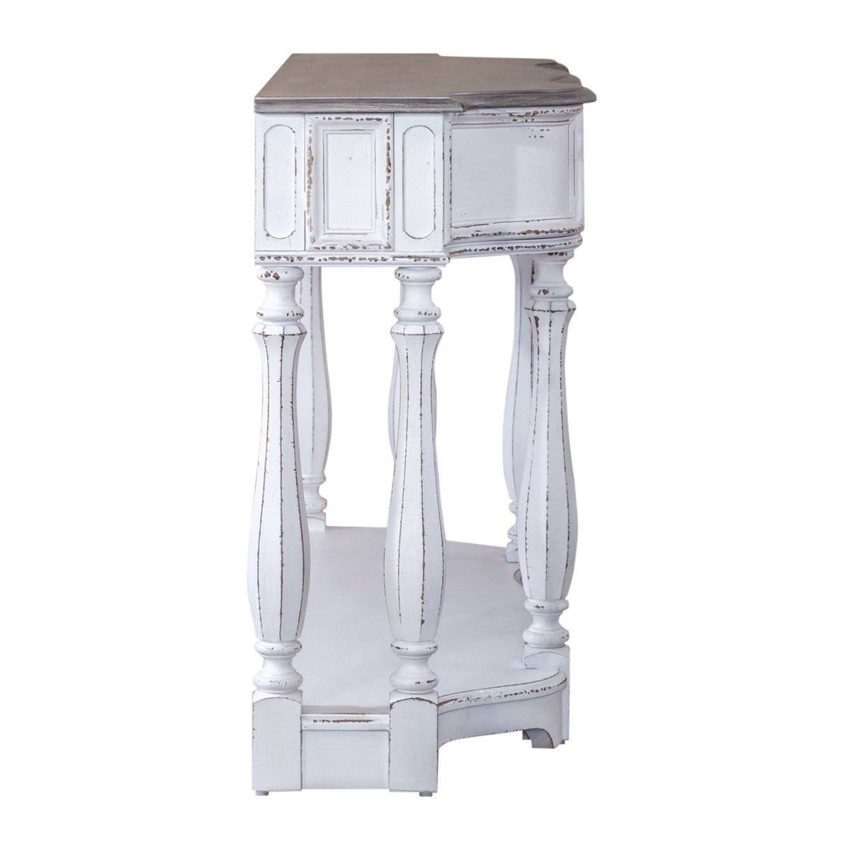 Magnolia Manor - Hall Console Table - White Console Tables by Liberty Furniture - Walls Furniture & Mattress
