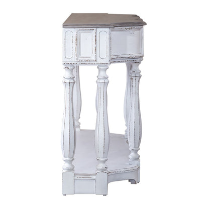 Magnolia Manor - Hall Console Table - White Console Tables by Liberty Furniture - Walls Furniture & Mattress