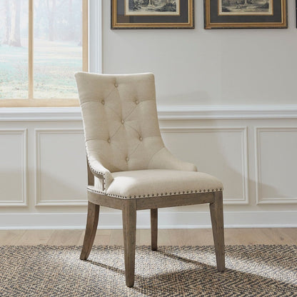 Americana Farmhouse - Upholstered Shelter Side Chair Side Chairs by Liberty Furniture - Walls Furniture & Mattress