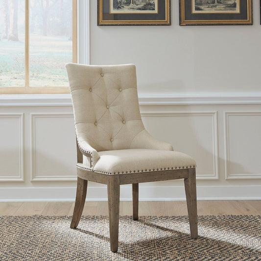 Americana Farmhouse - Upholstered Shelter Side Chair Side Chairs by Liberty Furniture - Walls Furniture & Mattress