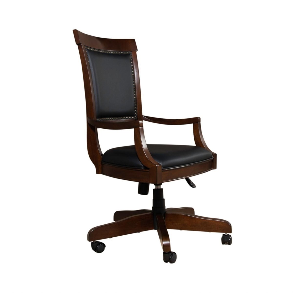 Brayton Manor - Jr Executive Desk Chair - Cognac Swivel Chairs by Liberty Furniture - Walls Furniture & Mattress