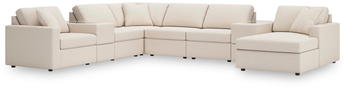 Modmax - Sectional - Oyster Stationary Sectionals by Signature Design by Ashley® - Walls Furniture & Mattress