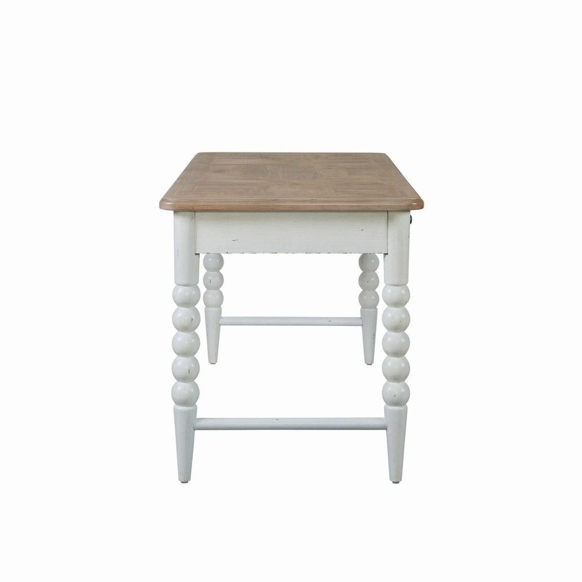 Turnberry Park - Writing Desk - Washed White & Toasted Oat Writing Desks by Liberty Furniture - Walls Furniture & Mattress
