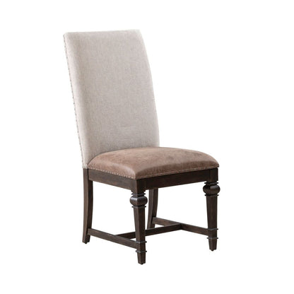 Paradise Valley - Upholstered Side Chair (RTA) - Dark Brown