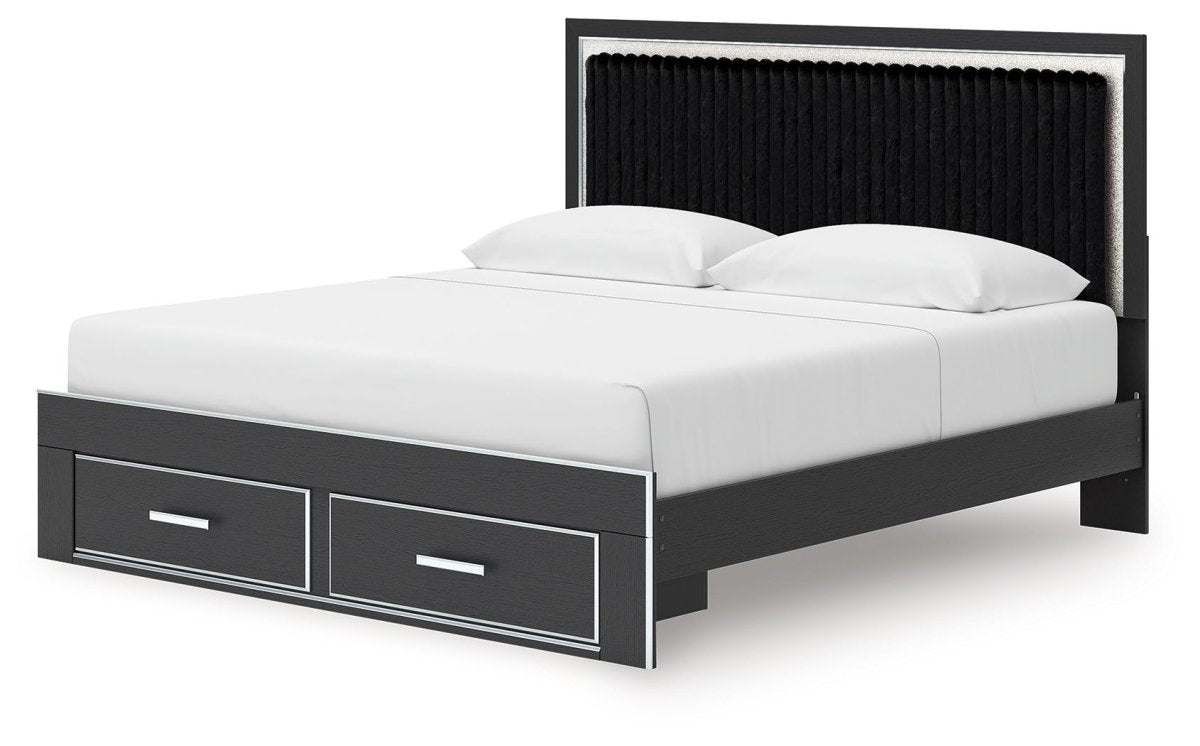 Zuraleus - Upholstered Panel Platform Storage Bed Storage Beds by Signature Design by Ashley® - Walls Furniture & Mattress