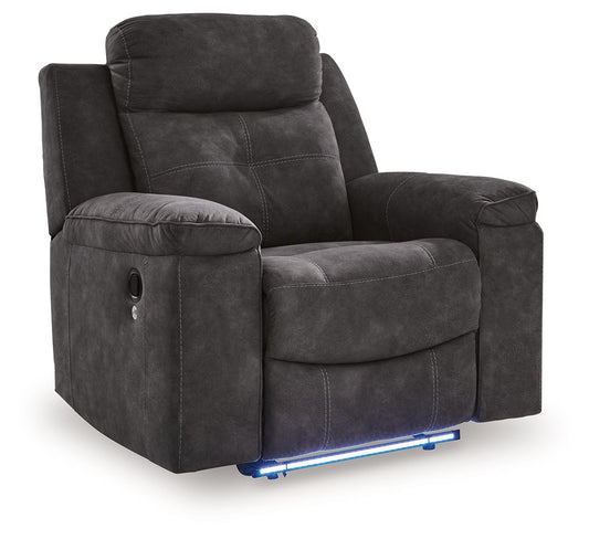 Brysonview - Zero Wall Recliner - Charcoal Reclining Chairs by Benchcraft® - Walls Furniture & Mattress