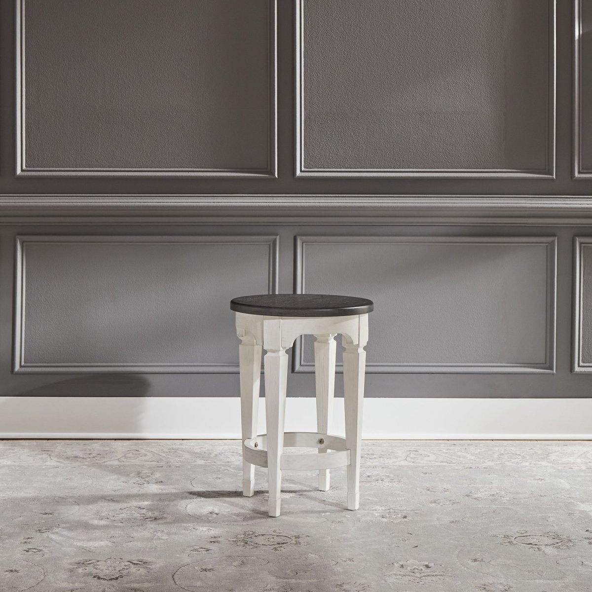 Allyson Park - Console Stool - White Bar Height (28" - 30") by Liberty Furniture - Walls Furniture & Mattress