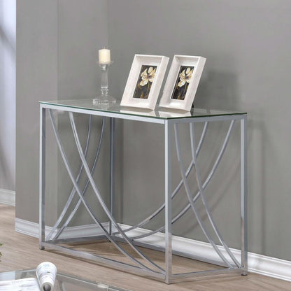 Lille - Glass Top Entryway Sofa Console Table Accents End Tables by CoasterEssence - Walls Furniture & Mattress