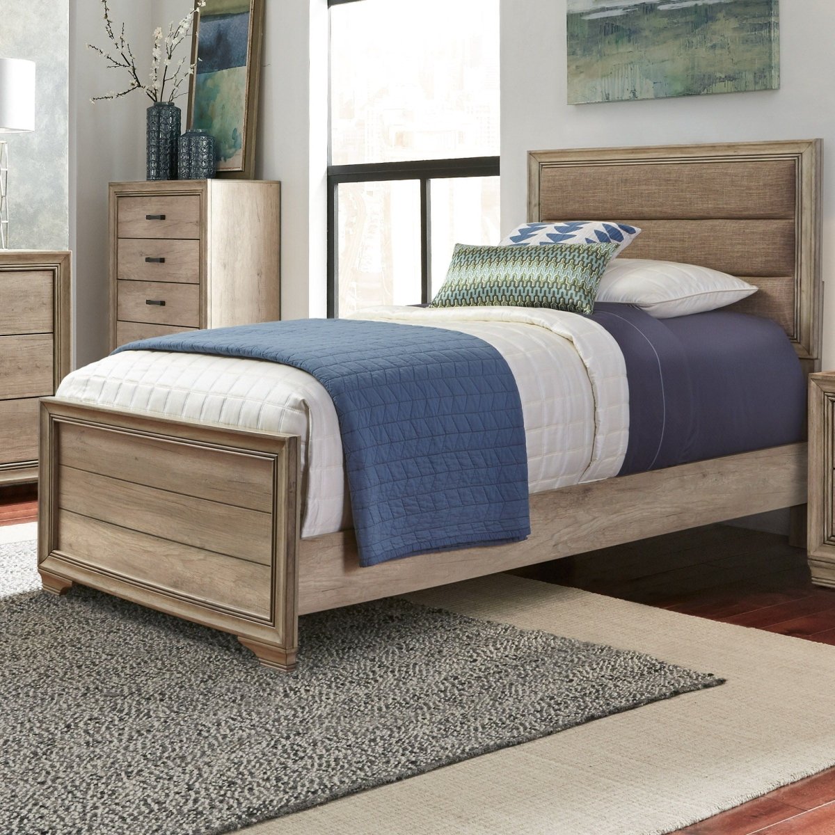 Sun Valley - Uph Bed Upholstered Beds by Liberty Furniture - Walls Furniture & Mattress