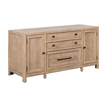 Proximity Place - Credenza - Barley Buff Credenzas by Liberty Furniture - Walls Furniture & Mattress