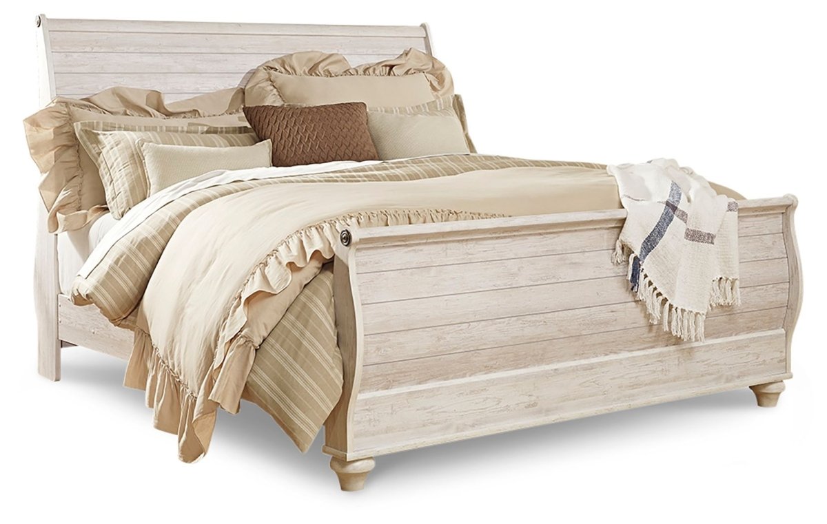 Willowton - Sleigh Bed Sleigh Beds by Signature Design by Ashley® - Walls Furniture & Mattress