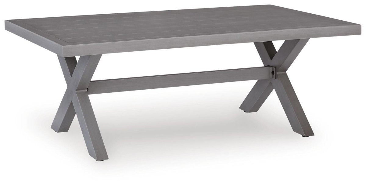 Half Moon Beach - Rectangular Cocktail Table - Gray Coffee Tables by Signature Design by Ashley® - Walls Furniture & Mattress