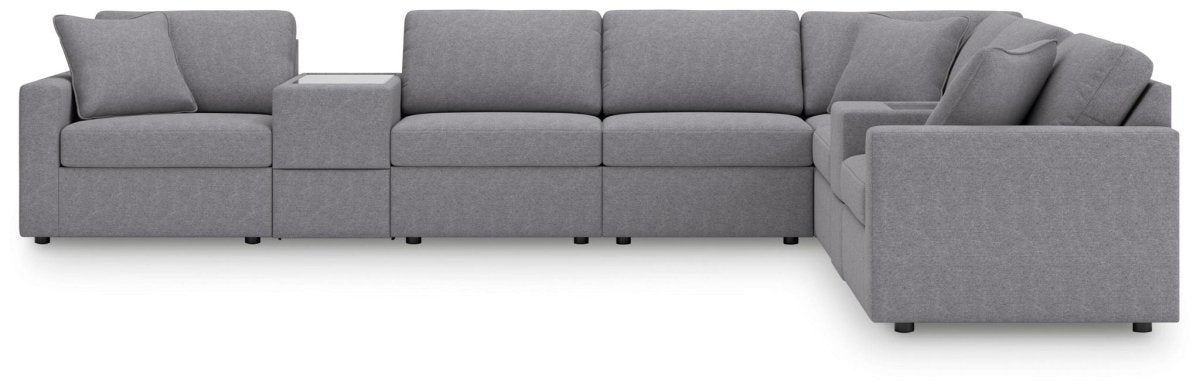 Modmax - Sectional - Granite Stationary Sectionals by Signature Design by Ashley® - Walls Furniture & Mattress