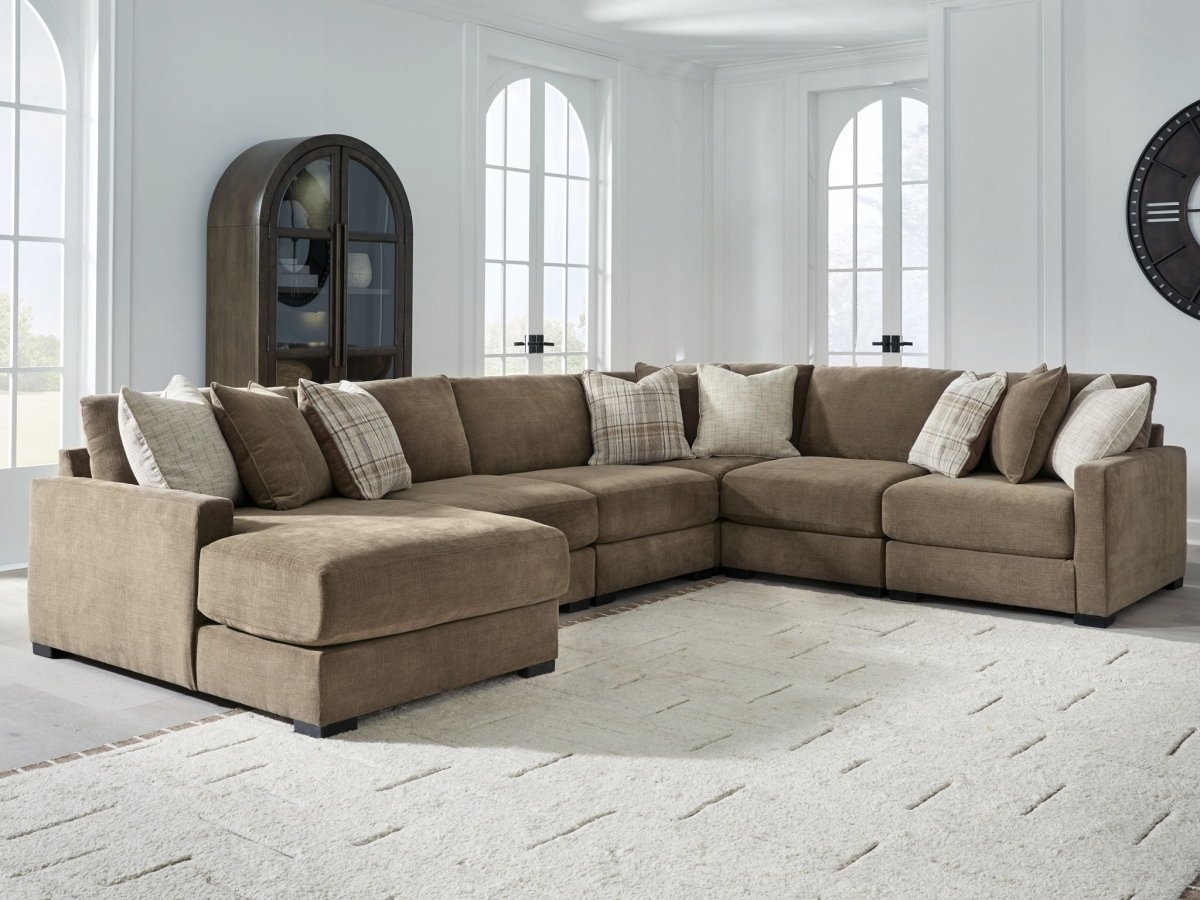 Camellia - Court - Sectional Stationary Sectionals by Benchcraft® - Walls Furniture & Mattress