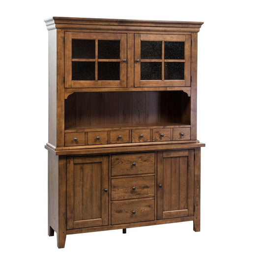 Hearthstone Ridge - Hutch & Buffet - Light Brown Hutches & Buffets by Liberty Furniture - Walls Furniture & Mattress