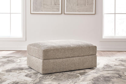 Nexora-Court - Oversized Accent Ottoman - Burlap Accent Ottomans by Signature Design by Ashley® - Walls Furniture & Mattress