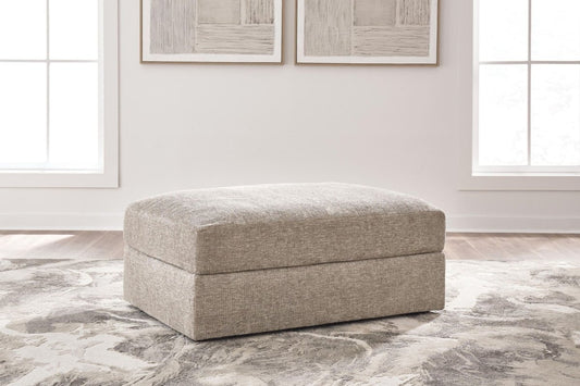 Nexora-Court - Oversized Accent Ottoman - Burlap Accent Ottomans by Signature Design by Ashley® - Walls Furniture & Mattress