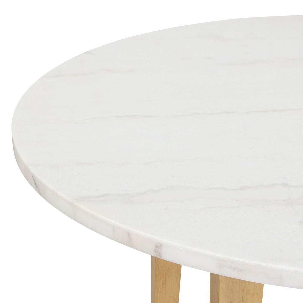 Essence - 54" Round Dining Table With Marble Top Dining Tables by New Classic - Walls Furniture & Mattress