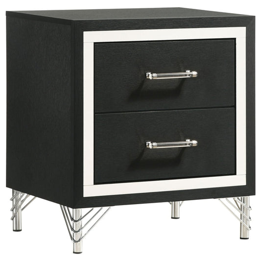 Lucia - 2 - Drawer Nightstand - White Accent Nightstands by Coaster Fine Furniture - Walls Furniture & Mattress