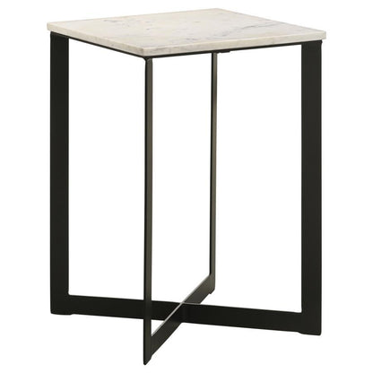Tobin - Square Marble Top Table End Tables by Coaster Fine Furniture - Walls Furniture & Mattress